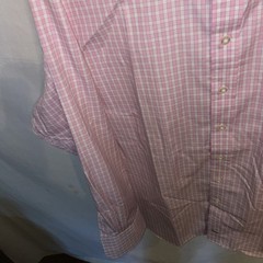 Chester Barrie Dress Shirt Mens Size Large Pink Gingham Business Formal