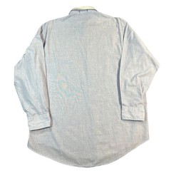 Vtg CHRISTIAN DIOR Monsieur Button Down Shirt Mens 16.5 32/33 Blue White Collar