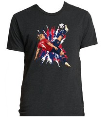 Erling Haaland Spray Paint Norway TRIBLEND Shirt T-Shirt Adult Large