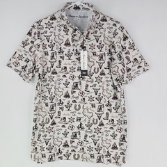 Texas Standard Short Sleeve Button Down Men Medium Texas Traditions AOP Howdy