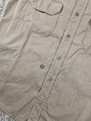 Vintage 30s 40s Carhartt Button Up Shirt Size M/L Union Made Heart Logo USA