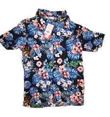 Marvel Avengers Iron Man Captain America Hulk Floral Hawaiian Shirt Mens Size S