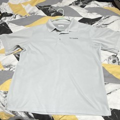 Columbia PFG Omni-Shade Men’s Gray Solid Short Sleeve Polo Shirt Size L