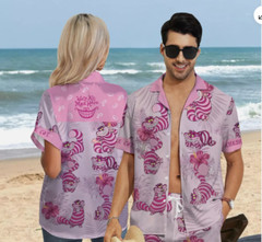 Cheshire Cat We’re All Mad Here Alice In Wonderland Aloha Summer3D HAWAII SHIRT