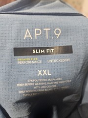 APT 9, MEN’S NEW BLUE POLY BL LONG SLEEVE PREMIER FLEX PERFORMANCE SHIRT, SZ XXL
