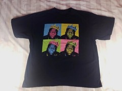 Notorious BIG Biggie Smalls Crowns Black Shirt Warhol Size XL Tupac Juice World
