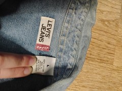Men’s Levi’s Denim Light Blue Button Down Shirt sz L