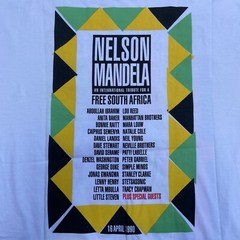 Vintage 90s Mandela Concert T Shirt XL Single Stitch 1990 Anti-Apartheid Rare!