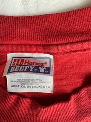 Vintage Hanes Beefy T Shirt XXL Red Custom Spray Systems Heavyweight Cotton USA