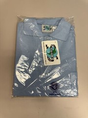 Men’s Pique Polo Shirt With Left Chest Pocket, Light Blue