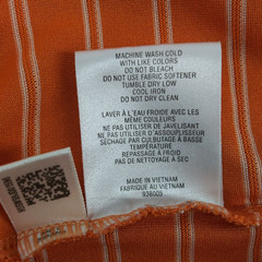 Adidas Polo Shirt Mens Size XL Orange Striped Short Sleeve Golf Beach Walking