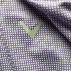 Callaway Swing Tech Golf Polo Shirt Mens Big 3XLT Purple Check Opti-Dri UPF 50