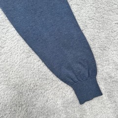 Tulliano Mens Silk Blend Solid Long Sleeve Polo Sweater Blue Size XL Retail $149