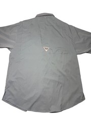 Columbia PFG Bahama II Long-Sleeve Shirt, men’s size Small Blue Vented Fishing