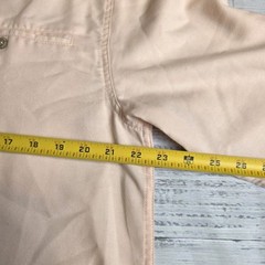 Rail Raiders LOA Mens Medium Band Collar Long Sleeve Henley Shirt Peach Orange