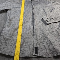 Versace Classic V2 Button Up Long Sleeve Shirt 3d Knit Texture Pattern Mens 37