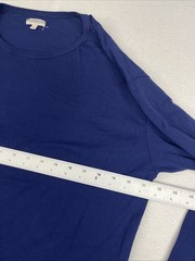 Knickerbocker NYC Long Sleeve T-Shirt Navy Basic Cotton Essential Mens L