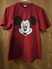 ​Vintage 90s Mickey Mouse Large T-Shirt Jerzees Made in USA 100% Combed Cotton