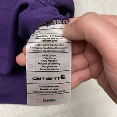 Carhartt Built for Strength T-Shirt Mens XL Purple Graphic Print Cotton Comfort