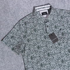 NWT 7 Diamonds Track Stars 4 Way Stretch Short Sleeve Button Shirt Diamond Med