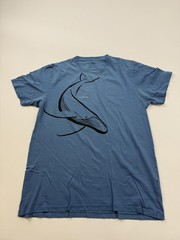 Crazy Shirts Shirt Mens Medium Blue Wyland Whale Graphic Tee Tagless Pima Cotton
