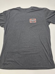 Departwest Shirt Mens XXL Charcoal Gray Graphic Tee Short Sleeve Buckle Outdoor