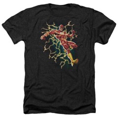 THE FLASH FLASH SYMBOL KNOCKOUT Licensed Adult Men’s Heather Tee Shirt SM-3XL