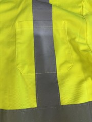 Forrester Mens 2XL Hi Vis Safety Shirt Long Sleeve Reflective ANSI Class 2