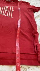 Lacoste Men’s Regular Fit Crew Neck Graphic Logo T-Shirt M Red Cotton Jersey