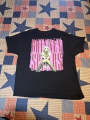 Britney Spears Graphic T-Shirt Black Pink Adult XXL Band Pop Music Tee