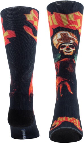 Ghost – Perri’s – Ghost – Papa Emeritus Red/Gold Dye Sublimation – Crew Socks [N