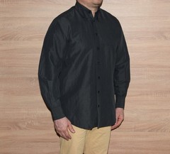 MEN’S VINTAGE VERSACE CLASSIC V2 LINEN-LIKE SHIRT Sz. 15.5/39 (~M) P2P 22″ ITALY