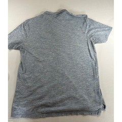 Johnnie-O Mens Blue Heathered Slub Knit Short Sleeve Pocket Polo Shirt Large