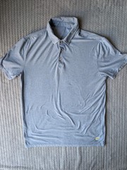 Vuori Polo Shirt Mens Small Blue Strato Tech Performance Stretch Casual V188