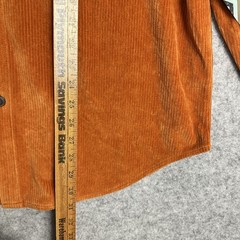 True Grit Corduroy Shirt Jacket Jacket Mens XL Orange Preppy Western Work NEW