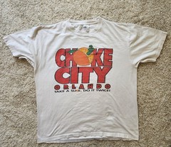vintage Choke City Orlando T shirt NBA Houston rockets vs Orlando Magic