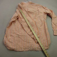 Ralph Lauren Shirt Mens XL Long Sleeve Orange Button Front Stripes Classic
