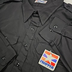 Propper® Men’s Tactical Dress Shirt Long Sleeve Workwear Men Size XXXLL Black
