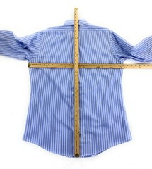 Brooks Brothers Men SLIM FIT Non-Iron French Cuff Blue Stripe Dress Shirt 16-34