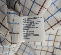 Stafford Cool Max Multi Grid Button Down Dress Shirt Men’s Small 14-14.5 32-33