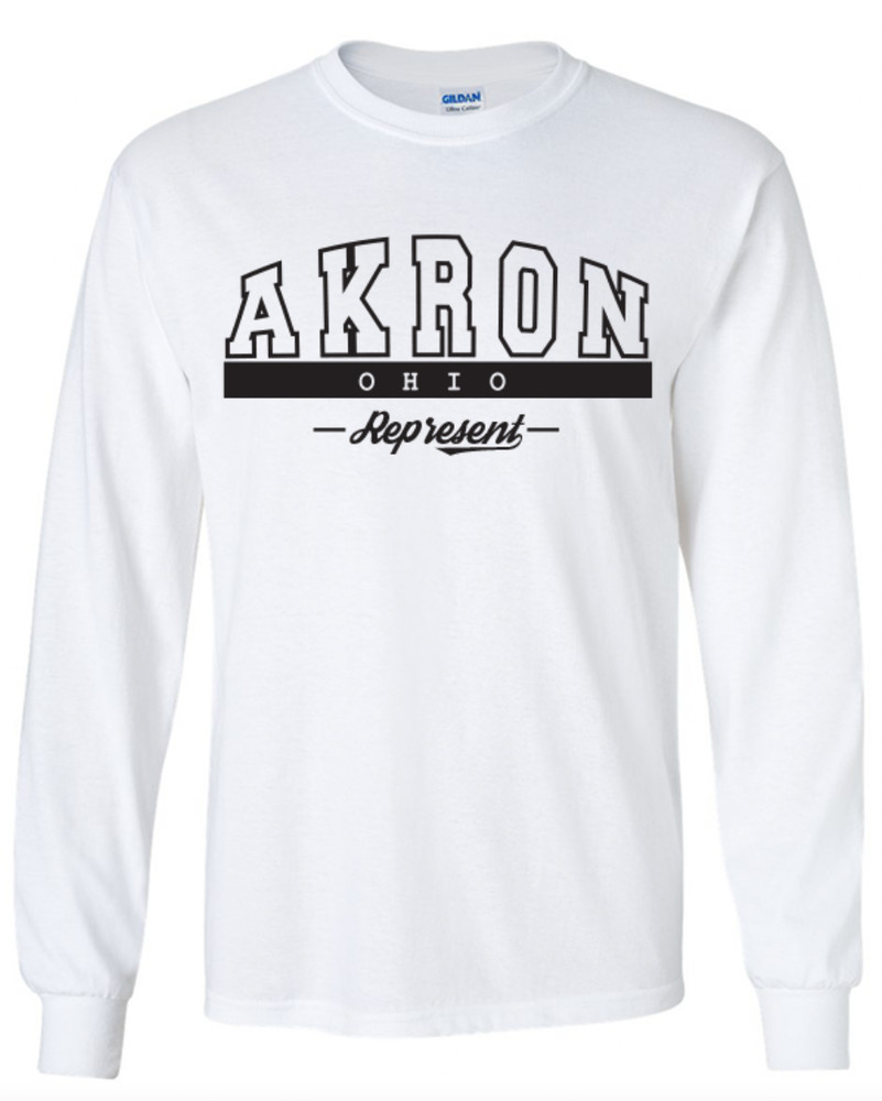 Akron Ohio State T-Shirt Long Sleeve Graphic Tees Unisex Apparel Design