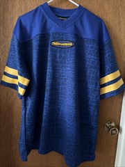 NWT The Hundreds Jersey Streetwear Size L Men’s Blue and Yellow Snake Print