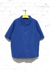 Casey Casey – 18HC249 Verger Bis Bowling Shirt. Blue. Made in France. RRP $460