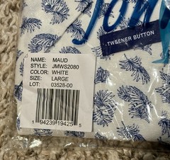 NWT Johnnie-O Hanging Out Mens L All Over Print Short Sleeve Polo Shirt