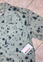 Marmot Mens M Muir Camp Novelty Frosty Green Trail Mix Casual S/S Shirt NWT