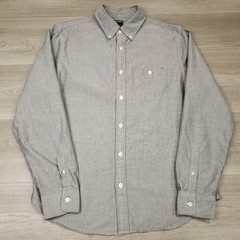 Todd Snyder Button Down Shirt Men’s Large Cotton Oxford Long Sleeve Gray OCBD
