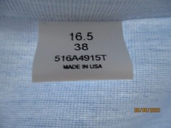 NEW/NOS – Men’s Coast Guard Blue Shirt, Long Sleeve, Size 16 1/2 N X 38 Sleeve