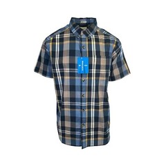 Columbia Men’s Collegiate Navy Multi Plaid Rapid Rivers II S/S Shirt (462)