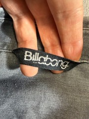 Billabong Gray Button Up shirt short sleeve Mens size 51in