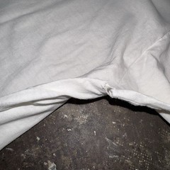 Vintage Plain White Single Stitch T-Shirt Mens XL Blank Combed Cotton Distressed